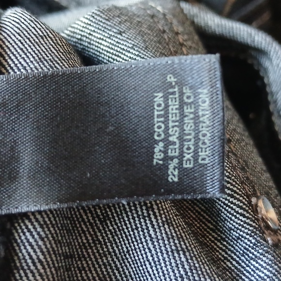 WHBM Women's Black Jeans, Slim Leg Blanc 8R - Picture 10 of 10